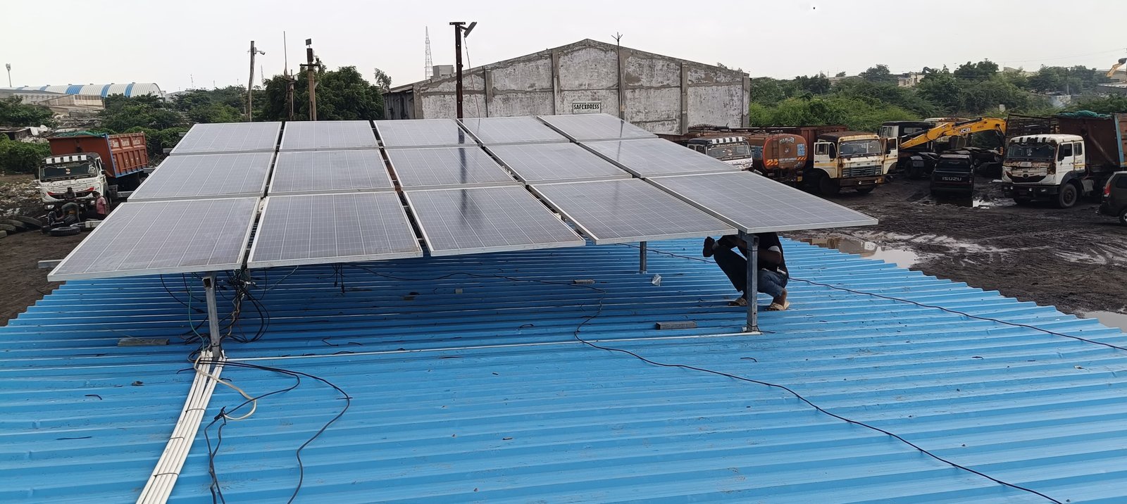 Industrial Rooftop Solar PV Installation